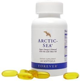 Forever Arctic-Sea Super Omega-3 Natural Fish Calamari Oils with Olive Oil, 60 Soft gels - Health & Beauty Hub