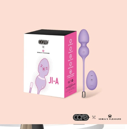 Ji-A - CARE Remote Kagel Ball Vibrator - Health & Beauty Hub