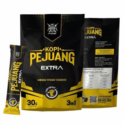 COFFEE PEJUANG EXTRA  (HORSE POWER) 1 PACK / BOX 6 SACHET - Health & Beauty Hub