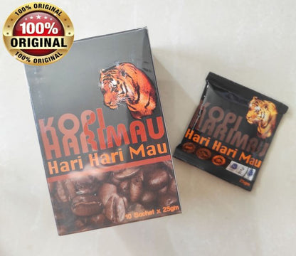 COFFEE HARI HARI MAU (TIGER COFFEE ) 1 BOX 10 SACHET - Health & Beauty Hub