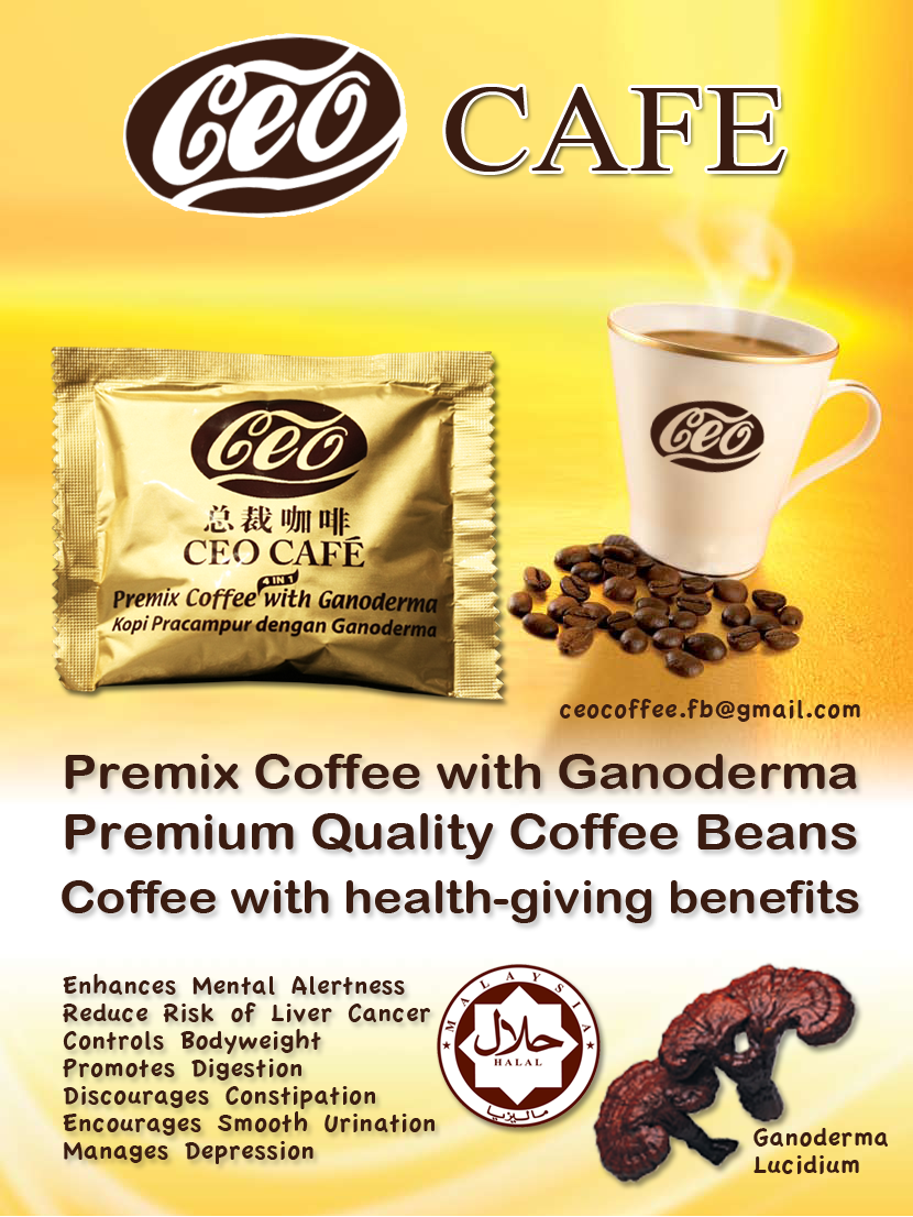 CEO Cafe 3 IN 1 & 4in1 (Coffee) Supereme Lingzhi - Health & Beauty Hub