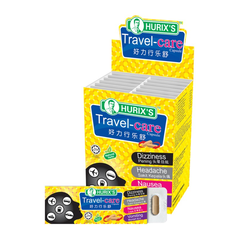 Hurix Travel Care ( 6X12 Capsule )  NATUERAL & HERBAL - Health & Beauty Hub