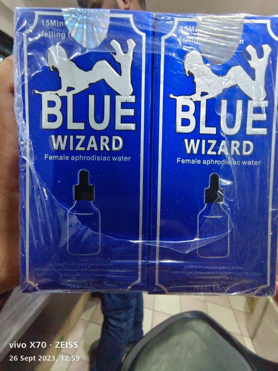 STRONGER 100 ORIGINAL Blue Wizard Sex Liquid Drops for Women Enhancem