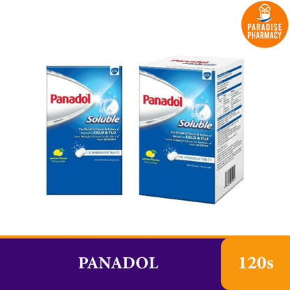 PANADOL SOLUBLE 120 TABLET (30 PAPAN) EXPIRY 2026 - Health & Beauty Hub